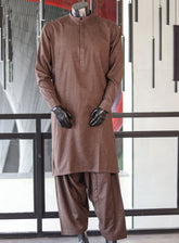 Michael Wash & Wear Shalwar Kameez For Men - MC24SK 007 Brown